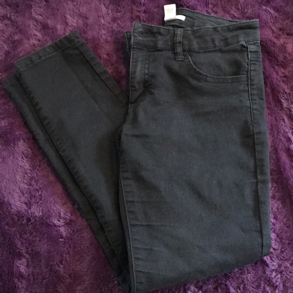 Forever 21 black jeans with stretch, 25 inseam